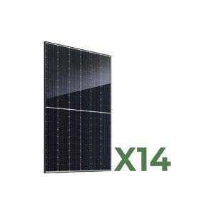 Comprare Set 14 Pannelli solari fotovoltaici bifacciali 520W (7280W) monocristallino JA Solar in offerta
