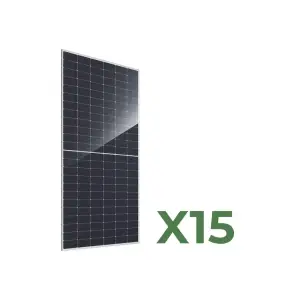 Comprare Set di 15 Pannelli solari fotovoltaici bifacciali 600W tot. 9000W monocristallino JA Solar in offerta