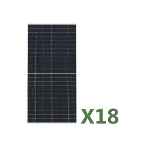 Acquista 18 pannelli solari fotovoltaici bifacciali 585W (10530W) monocristallino semicelle EGING PV vendita