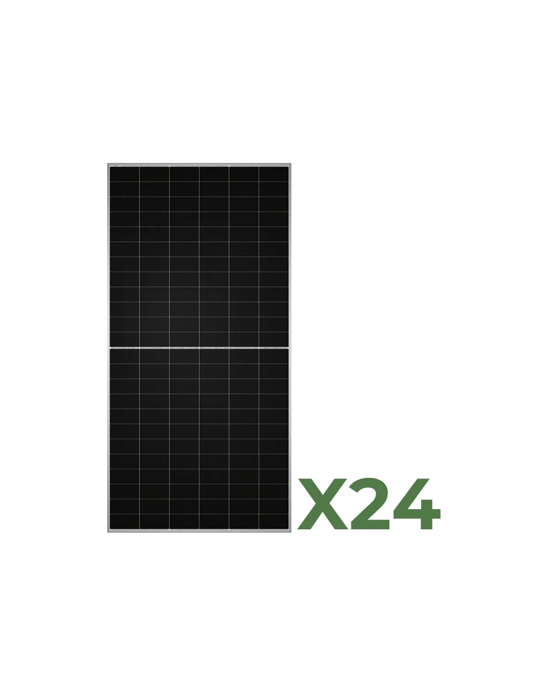 Comprare 24 pannelli solari fotovoltaici bifacciali 590W (14160W) monocristallino TW Solar semicelle in offerta