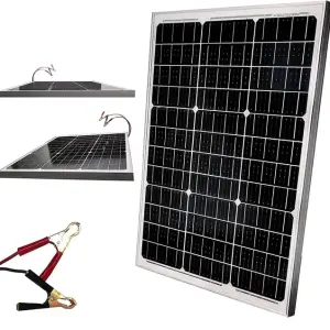 Pannello solare da balcone impianto fotovoltaico con cavi portatile celle monocristalline da 21V per case camper barche lampioni roulotte 20W vendita.