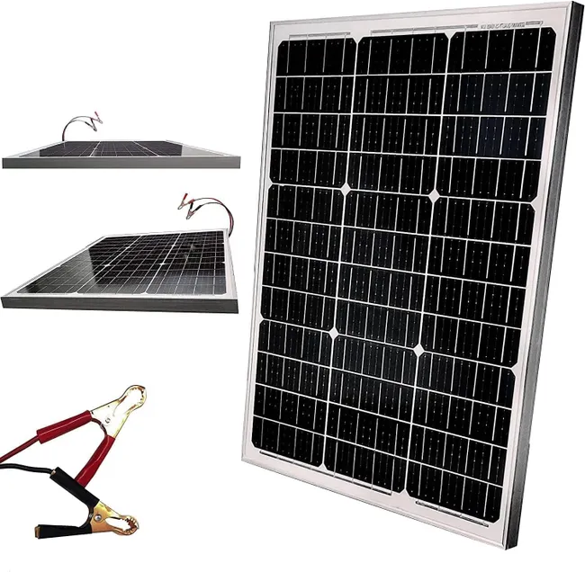 Pannello solare da balcone impianto fotovoltaico con cavi portatile celle monocristalline da 21V per case camper barche lampioni roulotte 20W vendita.